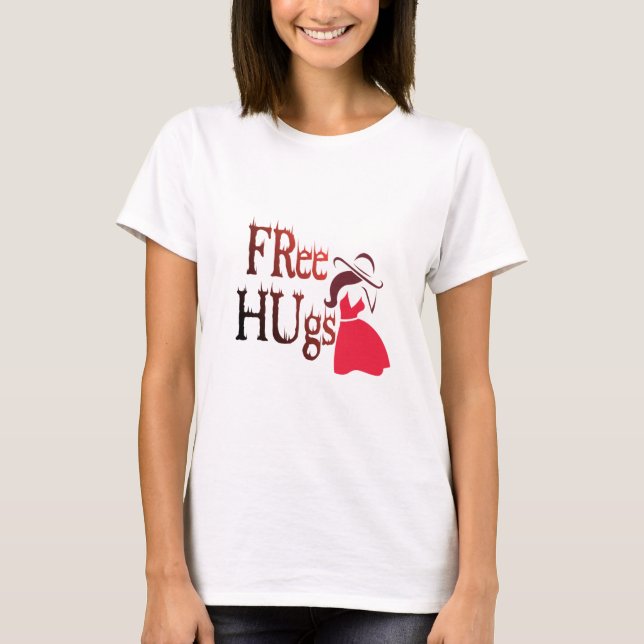 T-shirt Free hugs (Devant)