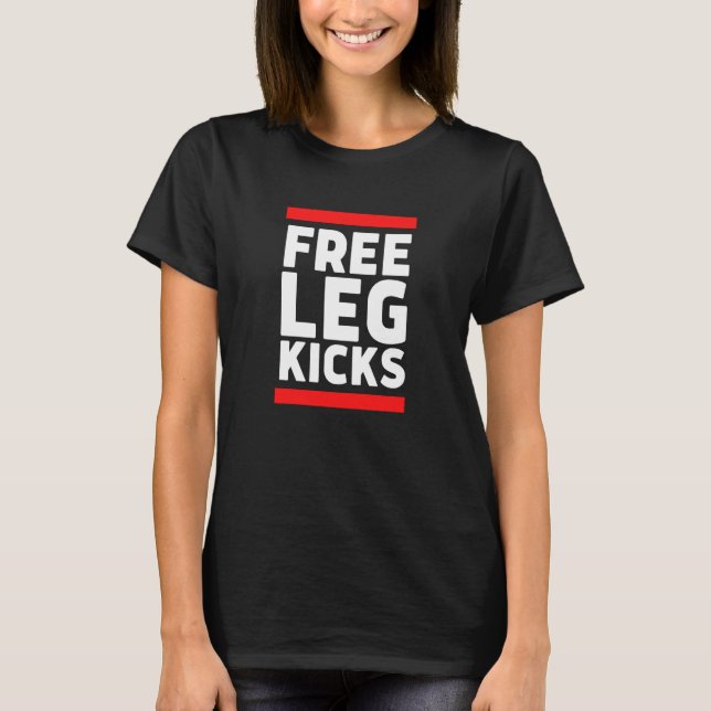 T-shirt Free Leg Kicks MMA Jiu Jitsu and Judo Fighter (Devant)