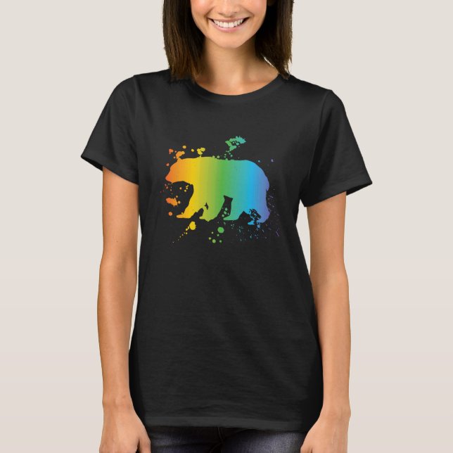 T-shirt Free Mom Hugs bear LGBT pride social movement (Devant)