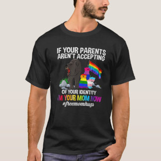 T-shirt Free Mom Hugs Fier Mama Bear LGBT Pride Mois LGB