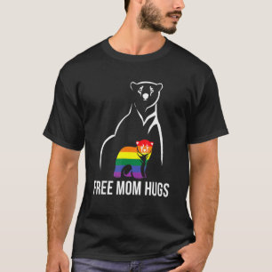 T-shirt Free Mom Hugs Gay pride Lgbt Rainbow Women 1