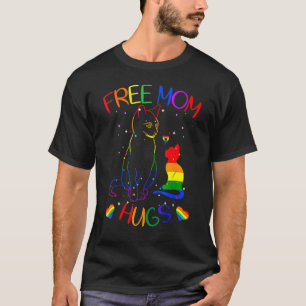 T-shirt Free Mom Hugs Lgbt Cat Gay pride Rainbow 1