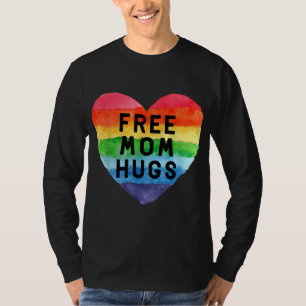 T-shirt Free Mom Hugs LGBT Drapeau Gay Lesbian Pride Parad