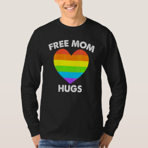 T-shirt Free Mom Hugs Lgbt Drapeau Gay Lesbian Pride Parad