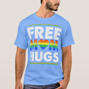T-shirt Free Mom Hugs LGBT Drapeau Gay Lesbian Pride Parad