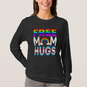 T-shirt Free Mom Hugs Rainbow Lgbt Lesbian Gay pride Mont