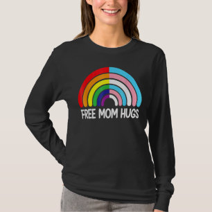 T-shirt Free Mom Hugues Rainbow Transgender Drapeau Lgbtq 
