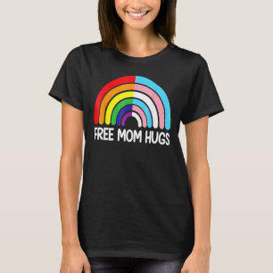 T-shirt Free Mom Hugues Rainbow Transgender Drapeau Lgbtq 