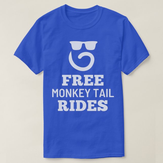T-shirt Free Monkey Tail Rides Monkey Tail Beard (Design devant)