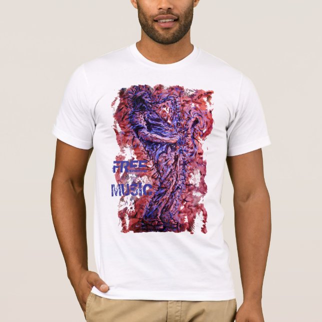 T-SHIRT FREE MUSIC (Devant)