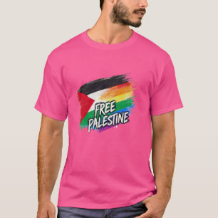 T-shirt Free Palestine Pride