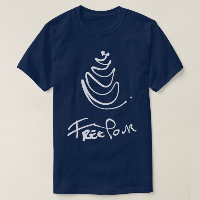 T-shirt Free Pour Black and White Edition Large (Design devant)
