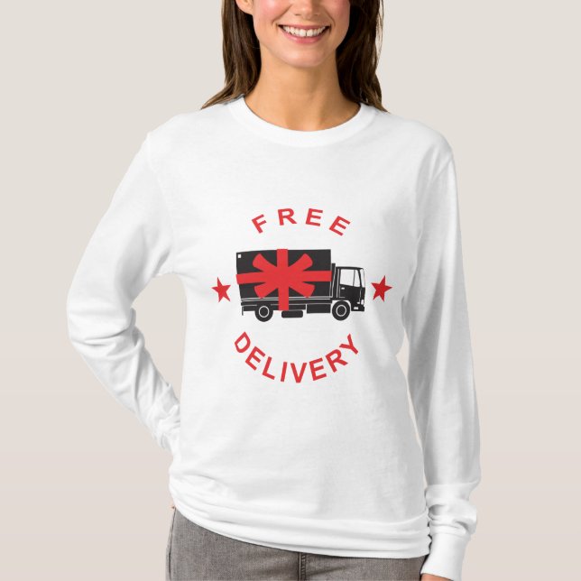 T-shirt Free Shipping Delivery Truck (Devant)