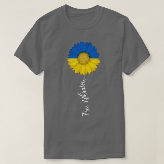 T-shirt Free Ukraine Sun Flower Support Ukraine (Design devant)