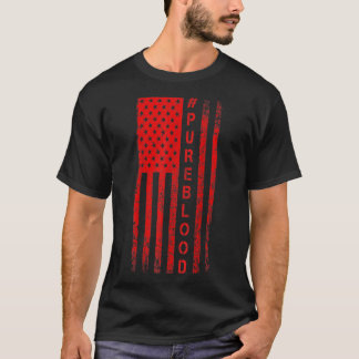 T-shirt Free USA American Flag Desert Digital PUREBLOOD Pu