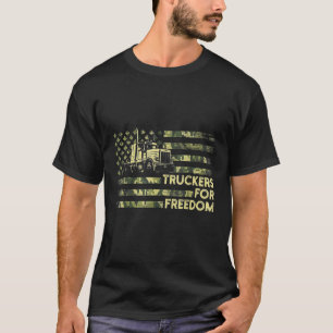 T-shirt Freedom Convoy 2022 Appuyer le drapeau des camionn
