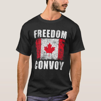 T-shirt Freedom Convoy 2022 Canadian Trucker Canada Soutie