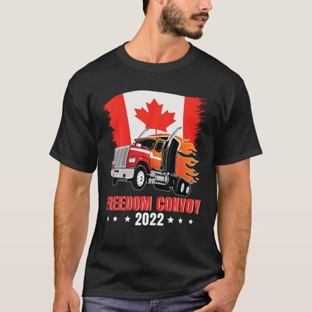 T-shirt Freedom Convoy 2022 États-Unis Canada Camion de ca (Devant)