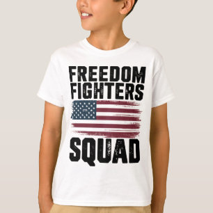 T-shirt Freedom Fighters Squad 1776 Drapeau USA Independen