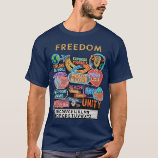T-shirt Freedom Illuminated