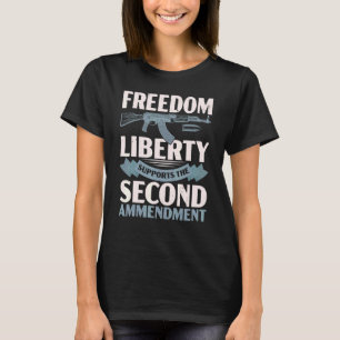 T-shirt Freedom Liberty soutient le deuxième jeu d'amendem