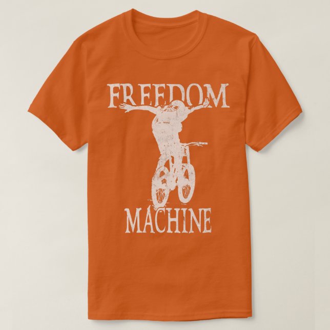T-shirt Freedom Machine Biking Biker Cycle   (Design devant)