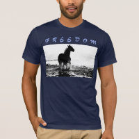 Freedom Modern Running Horse Pop Art Hommes