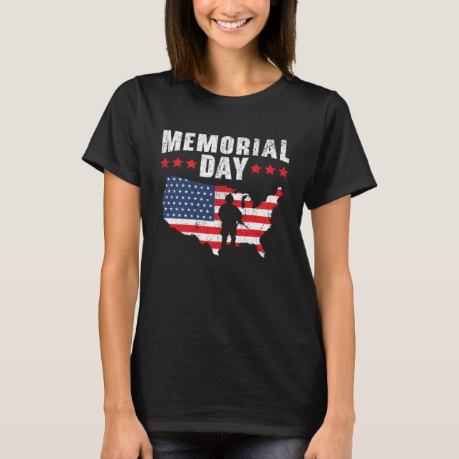 T-shirt Freedom Patriotic Veteran USA Flag American Memori (Devant)