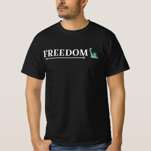 T-shirt FREEDOM réinventé : la liberté rencontre la techno
