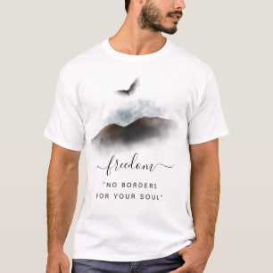T-shirt Freedom Watercolor Eagle Mountains