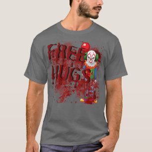 T-shirt FreeHugs Clown Lazy Costume d'Halloween Déplaisant