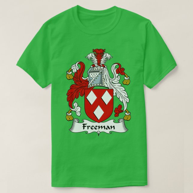 T-shirt Freeman Manteau d'armoiries Famille Crest (Design devant)
