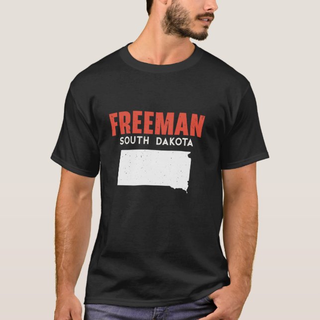 T-shirt Freeman South Dakota USA State America Travel Sout (Devant)
