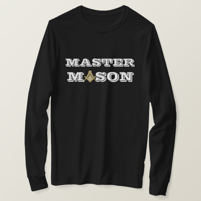 T-shirt Freemason Carré et Compass Master Mason Mason (Design devant)