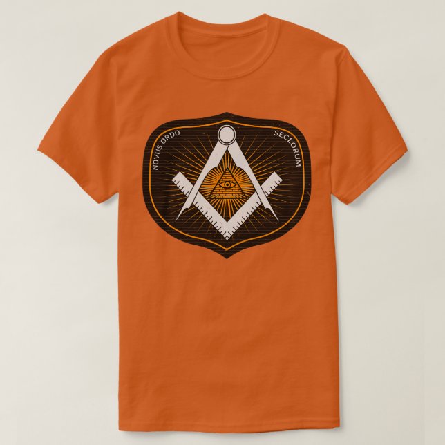 T-shirt Freemason Masonic Membre Carré Compass (Design devant)