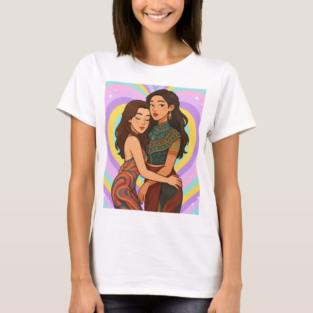 T-shirt Freenbecky Thai GL Ship Couple Freen & Becky  (Devant)