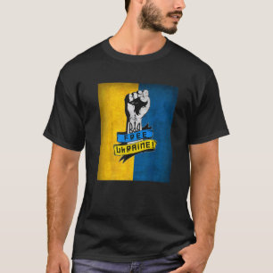T-shirt Freenukraine Je Prends Position Avec L'Ukraine Pri