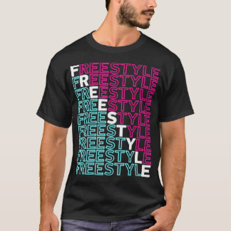 T-shirt Freestyle Full Front 80S Dance Électronique Musiqu