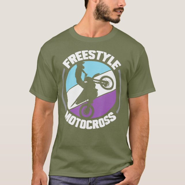 T-shirt Freestyle Motocross Racing Dirt Bike (Devant)