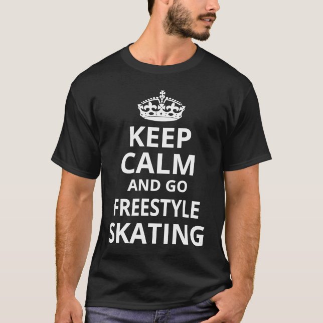 T-shirt Freestyle Skating  'Keep Calm and Go Freestyle Ska (Devant)
