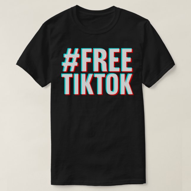 T-shirt FREETIKTOK TikTok interdit (Design devant)