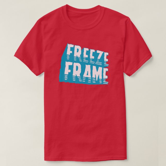 T-shirt Freeze Frame Retro Typographie 80s Pop Culture (Design devant)