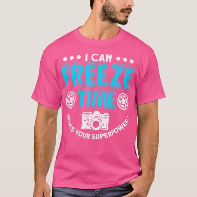 T-shirt Freeze Time Photography Lover (Devant)
