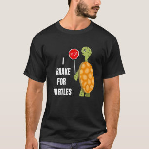 T-shirt Freinage mignon pour tortues Conception T