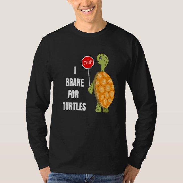 T-shirt Freinage mignon pour tortues Conception T (Devant)