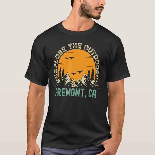 T-shirt Fremont California Explorez Les Extérieurs (Devant)