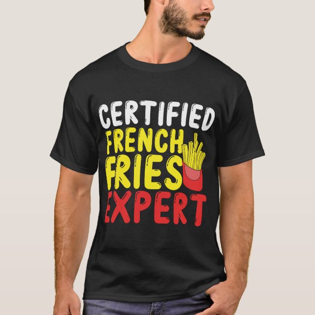 T-shirt Fren France Certifié par Amateur de Fast Food (Devant)