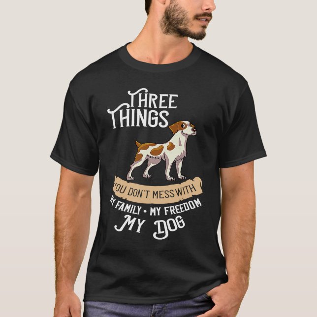 T-shirt French Brittany Spaniel Puppies Owner Lover 1 (Devant)