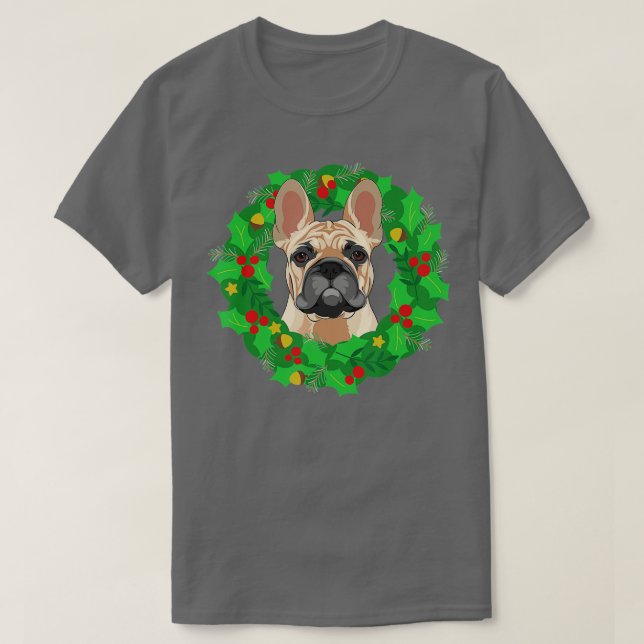 T-shirt French Buldog Frenchie Chien portant la robe de No (Design devant)