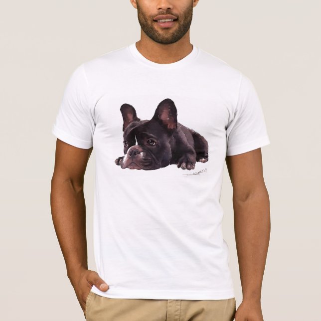 T-shirt French Bull Tee-Double face avec style Gras Breed (Devant)